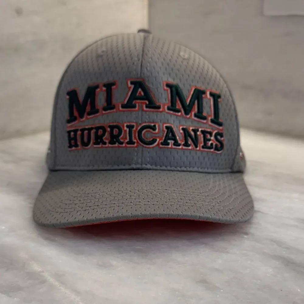 DYME LYFE University of Miami Hurricanes SnapBack perforated baseball Cap Hat